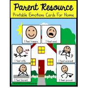 FREE Autism Parent Resource EMOTIONS CARDS FOR HOME
